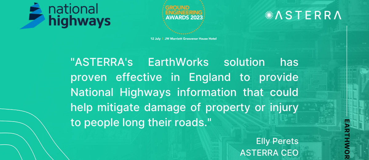 ASTERRA and National Highways shortlisted for Ground Engineering Award for digital innovation hero image